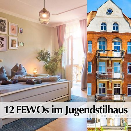 12 Fewos Im Jugendstilhaus Mit Aufzug, Terrasse, Kingsize-Bett, Smart-Tv, Etc エアフルト エクステリア 写真
