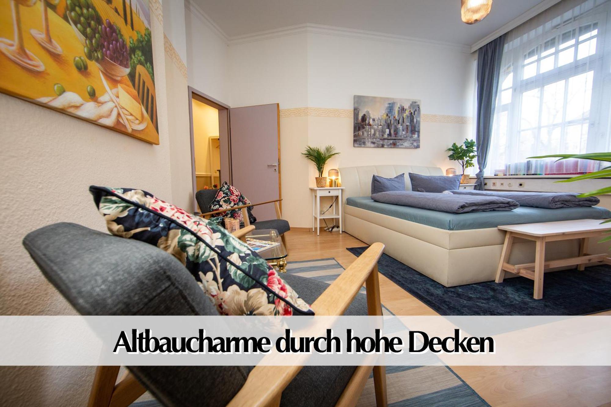 12 Fewos Im Jugendstilhaus Mit Aufzug, Terrasse, Kingsize-Bett, Smart-Tv, Etc エアフルト エクステリア 写真