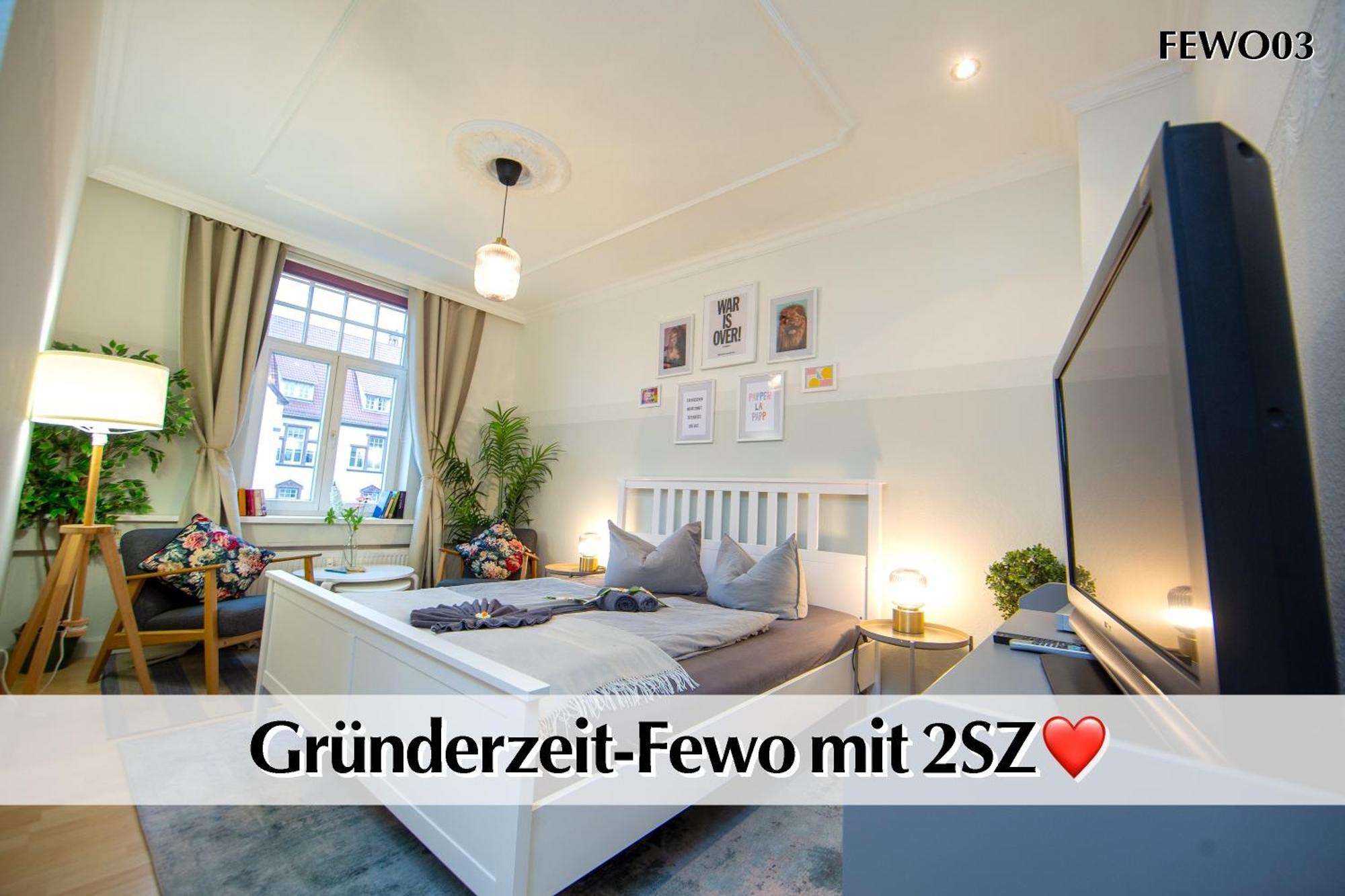 12 Fewos Im Jugendstilhaus Mit Aufzug, Terrasse, Kingsize-Bett, Smart-Tv, Etc エアフルト エクステリア 写真
