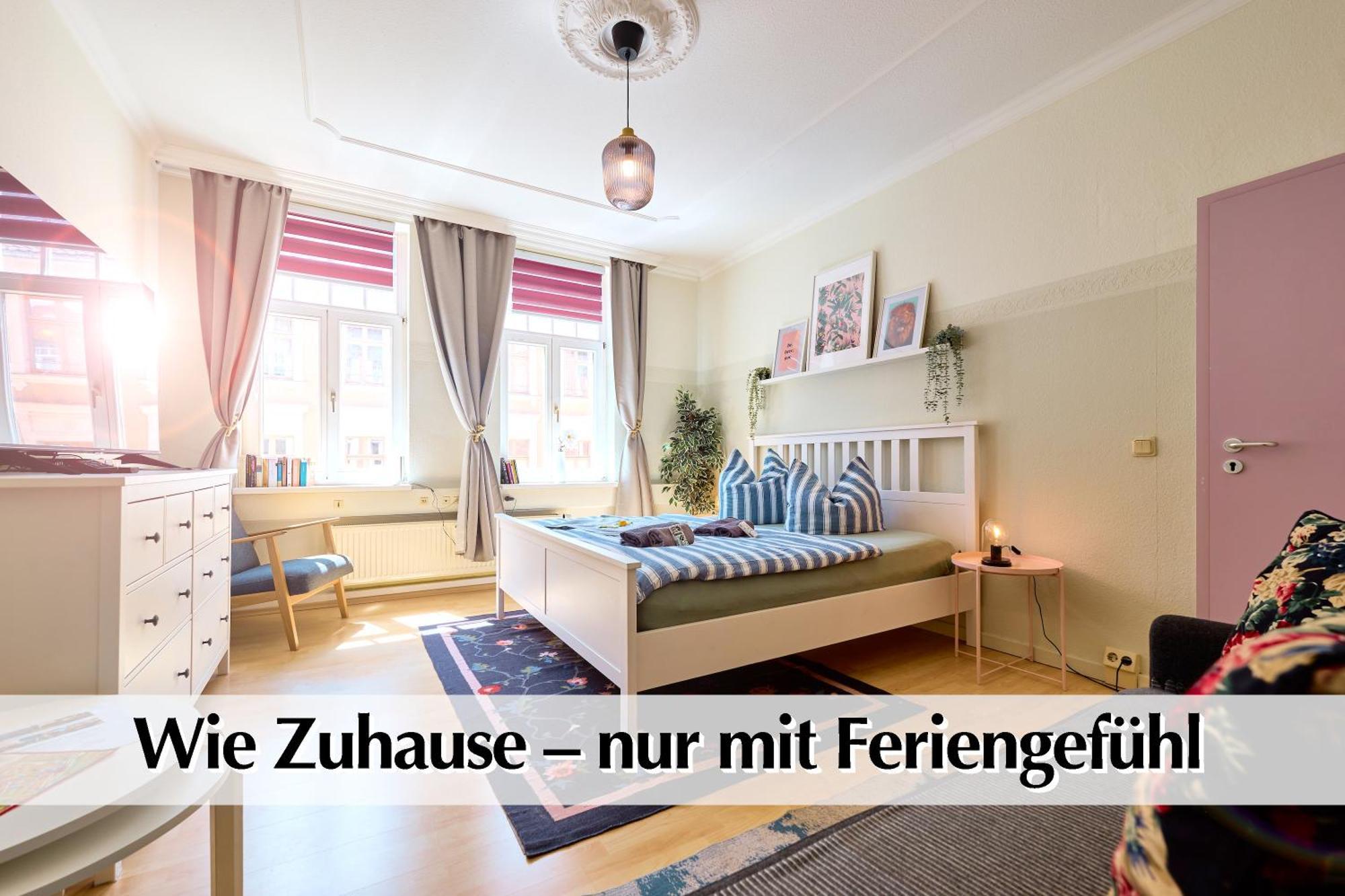 12 Fewos Im Jugendstilhaus Mit Aufzug, Terrasse, Kingsize-Bett, Smart-Tv, Etc エアフルト 部屋 写真