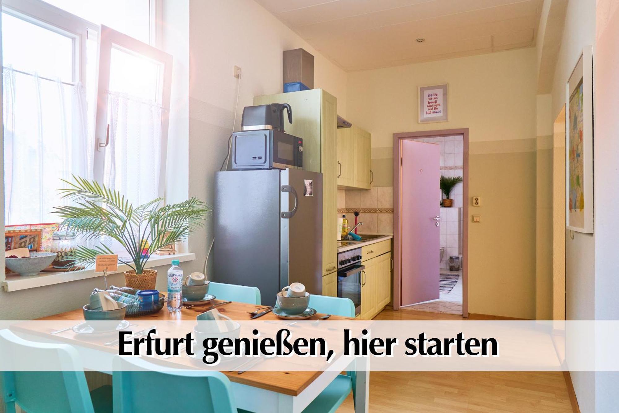 12 Fewos Im Jugendstilhaus Mit Aufzug, Terrasse, Kingsize-Bett, Smart-Tv, Etc エアフルト 部屋 写真