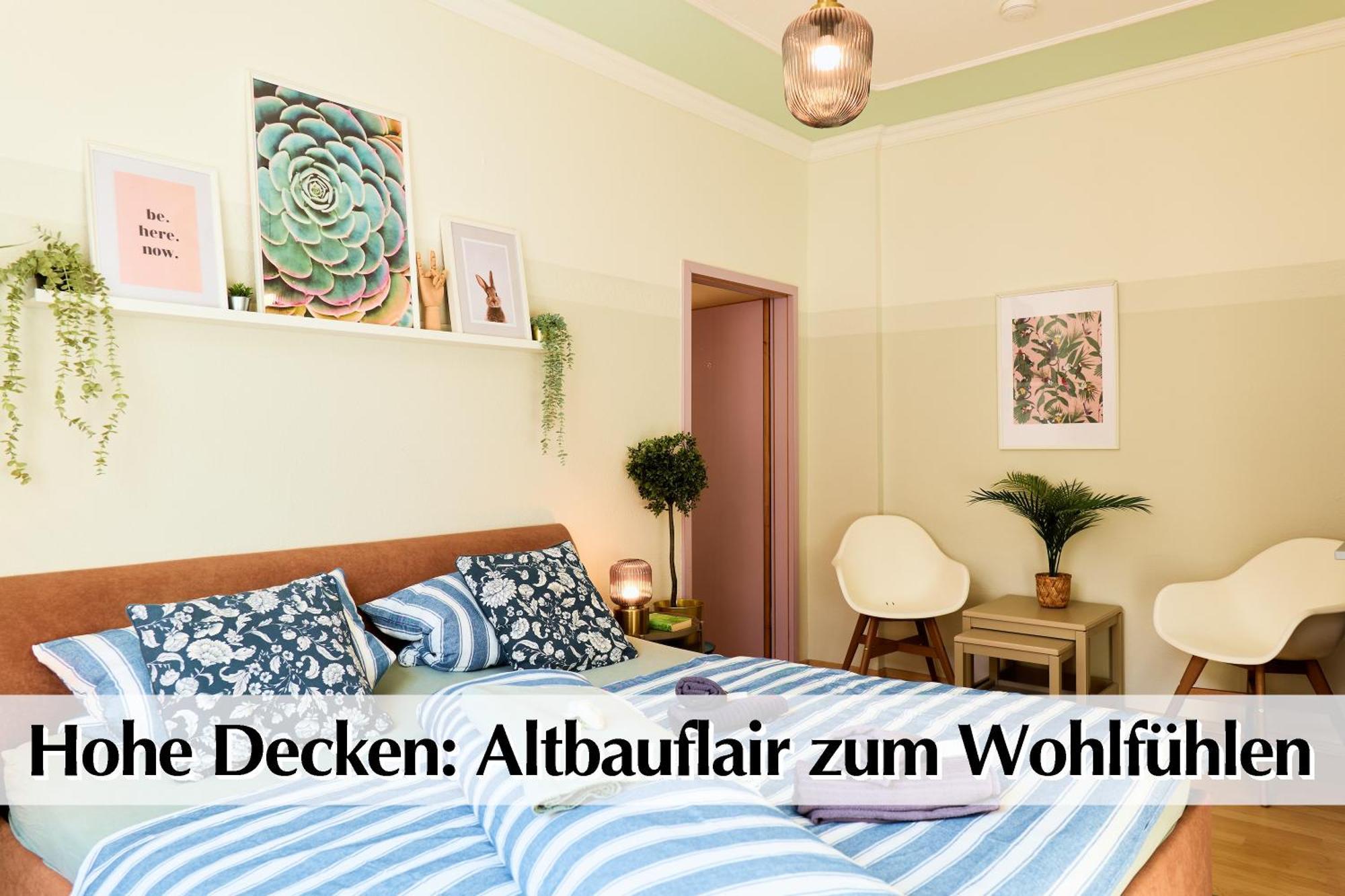 12 Fewos Im Jugendstilhaus Mit Aufzug, Terrasse, Kingsize-Bett, Smart-Tv, Etc エアフルト 部屋 写真