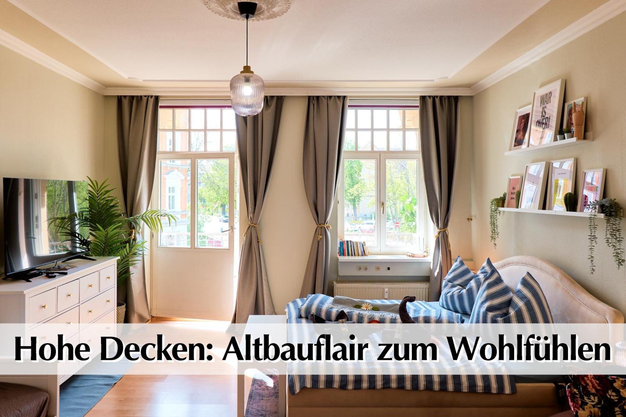 12 Fewos Im Jugendstilhaus Mit Aufzug, Terrasse, Kingsize-Bett, Smart-Tv, Etc エアフルト 部屋 写真