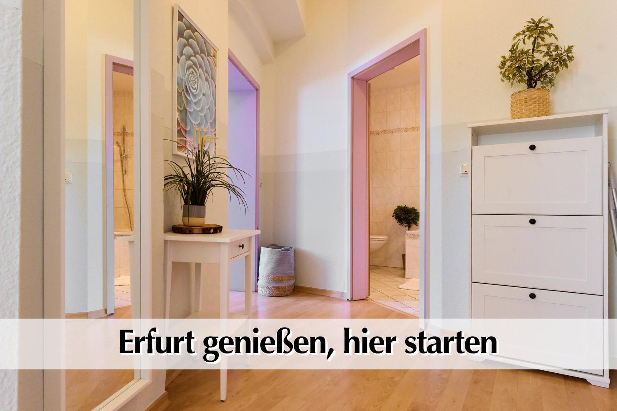 12 Fewos Im Jugendstilhaus Mit Aufzug, Terrasse, Kingsize-Bett, Smart-Tv, Etc エアフルト 部屋 写真