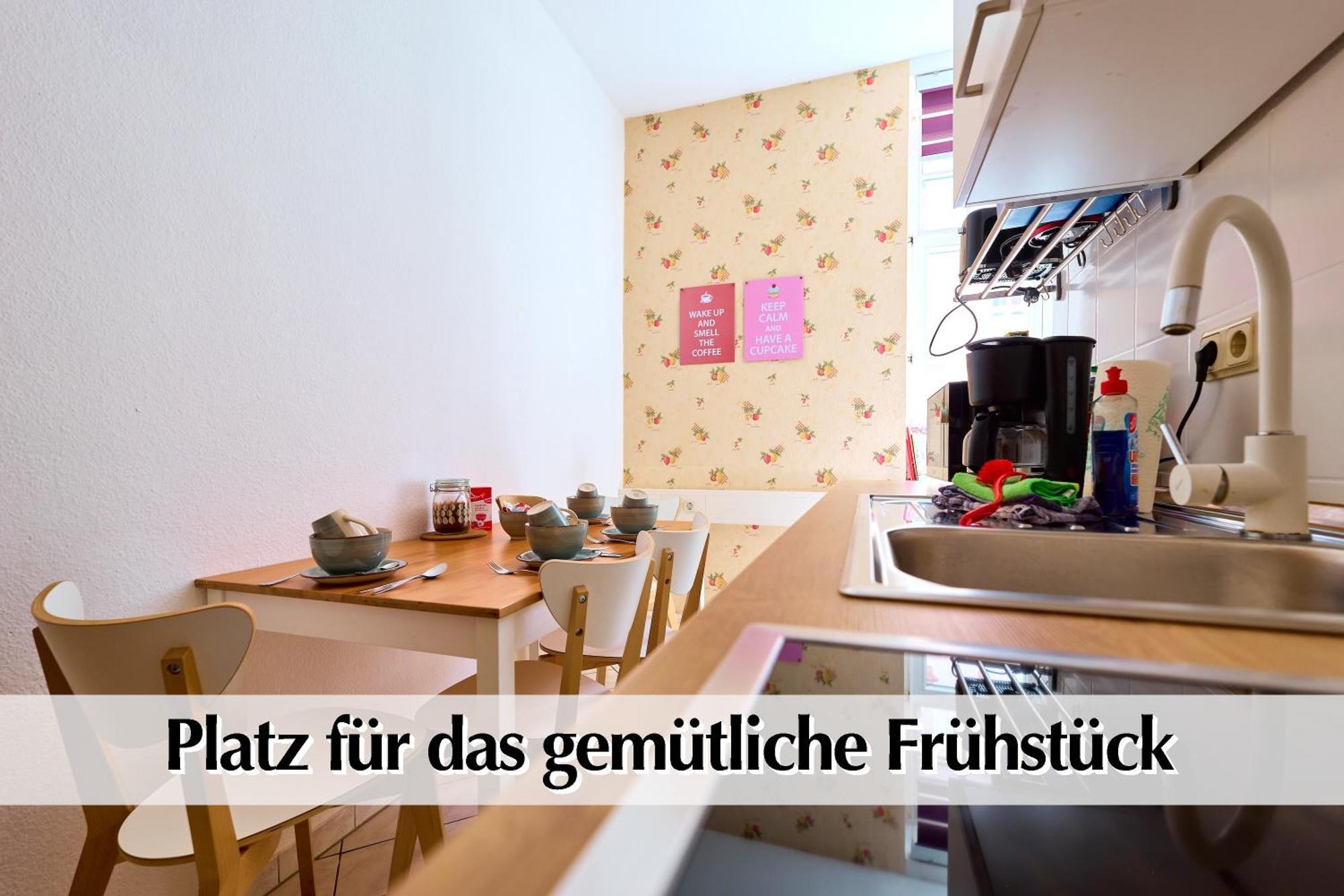 12 Fewos Im Jugendstilhaus Mit Aufzug, Terrasse, Kingsize-Bett, Smart-Tv, Etc エアフルト 部屋 写真