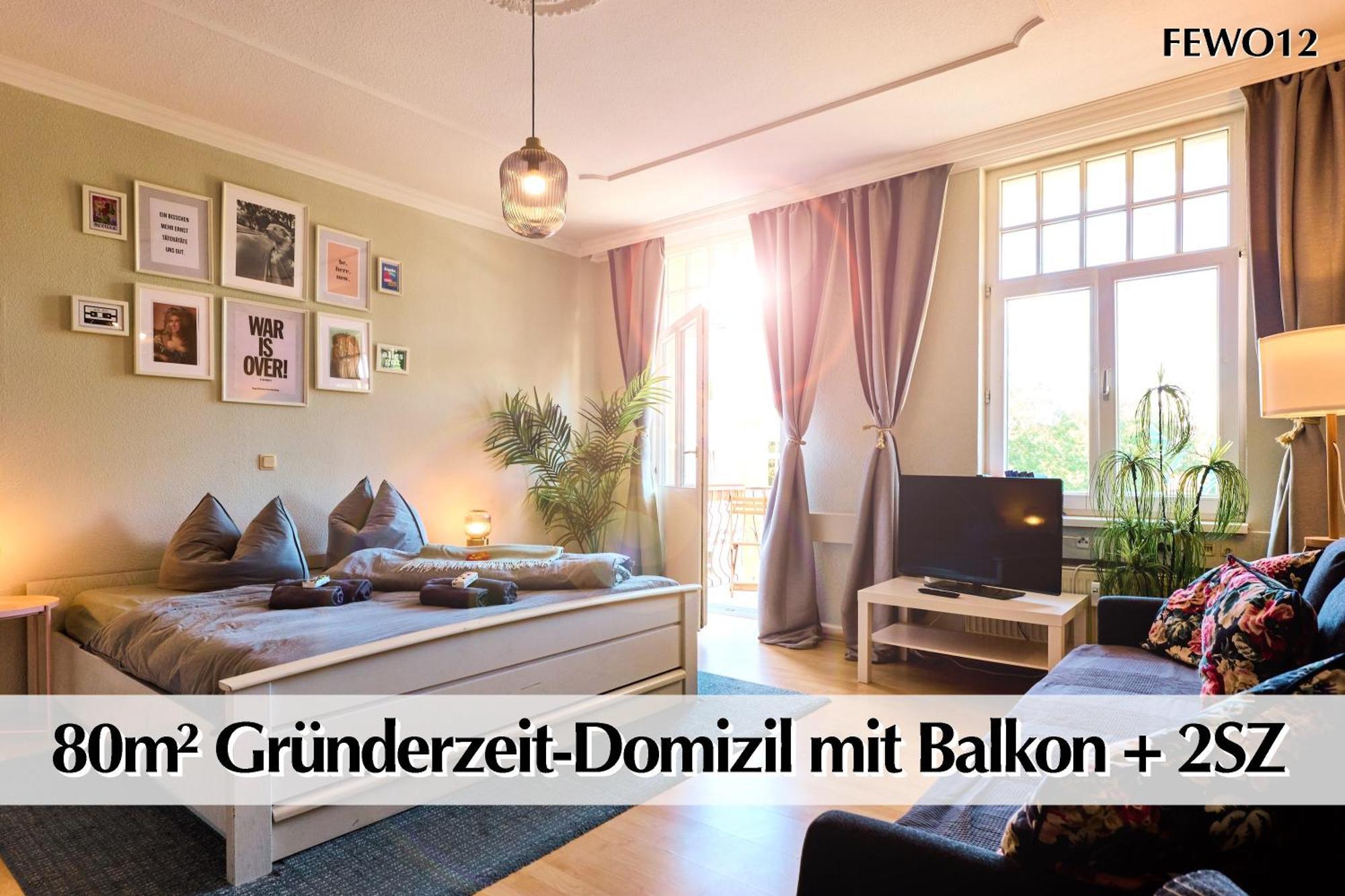 12 Fewos Im Jugendstilhaus Mit Aufzug, Terrasse, Kingsize-Bett, Smart-Tv, Etc エアフルト エクステリア 写真